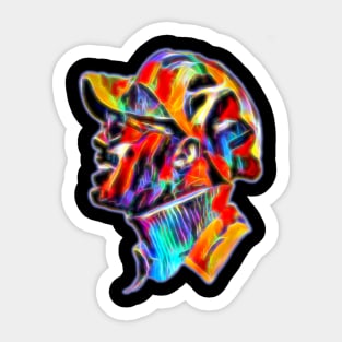 Stevie Wonder in Pop Art Glow Sticker